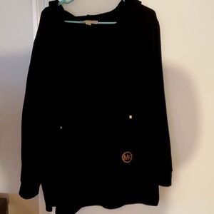 MK black hooded pullover